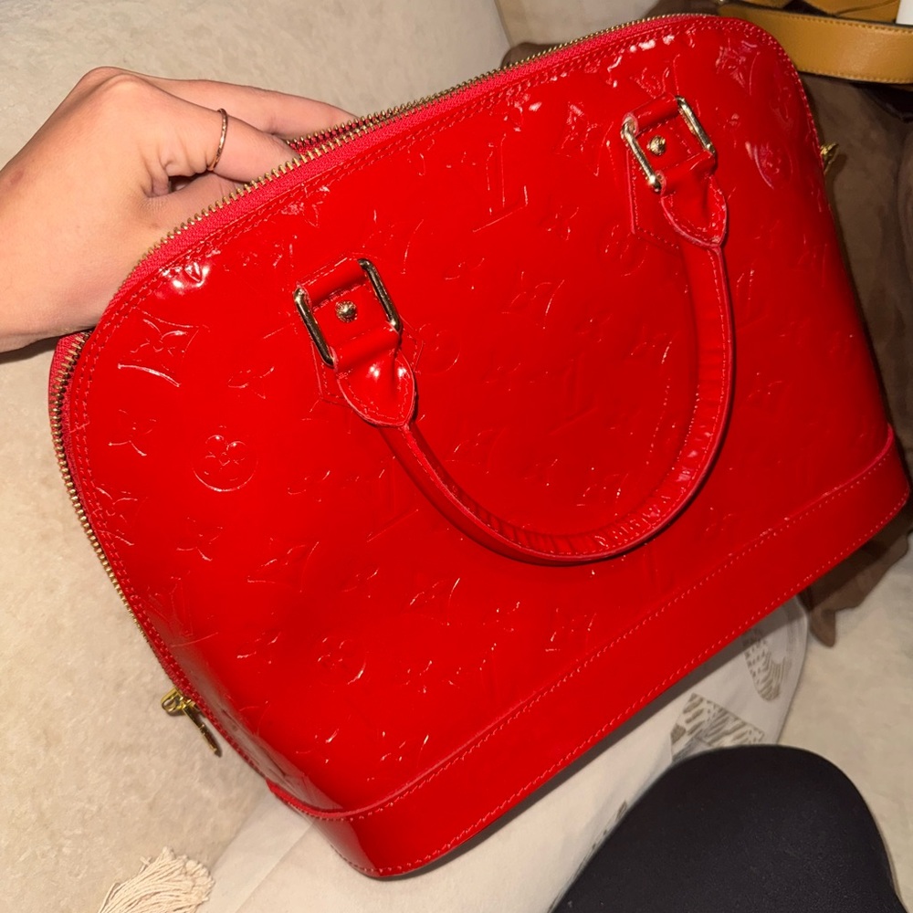 Louis Vuitton, Red Designer Handbag